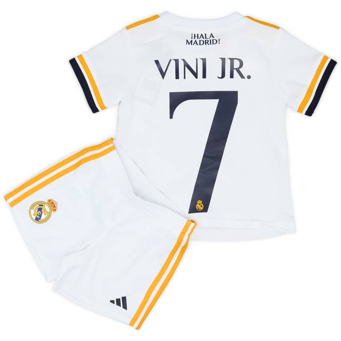 2023-24 Real Madrid Home Shirt & Shorts Kit Vini Jr. #7 (12-18 Months)