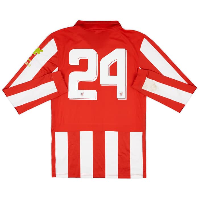 2013-14 Bilbao Athletic Match Issue Home L/S Shirt #24