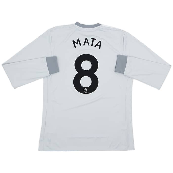 2017-18 Manchester United Third L/S Shirt Mata #8 - 9/10 - (M)