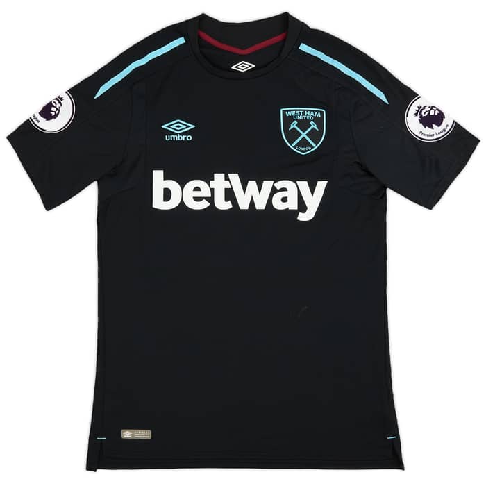 2017-18 West Ham Match Issue Away Shirt Byram #22
