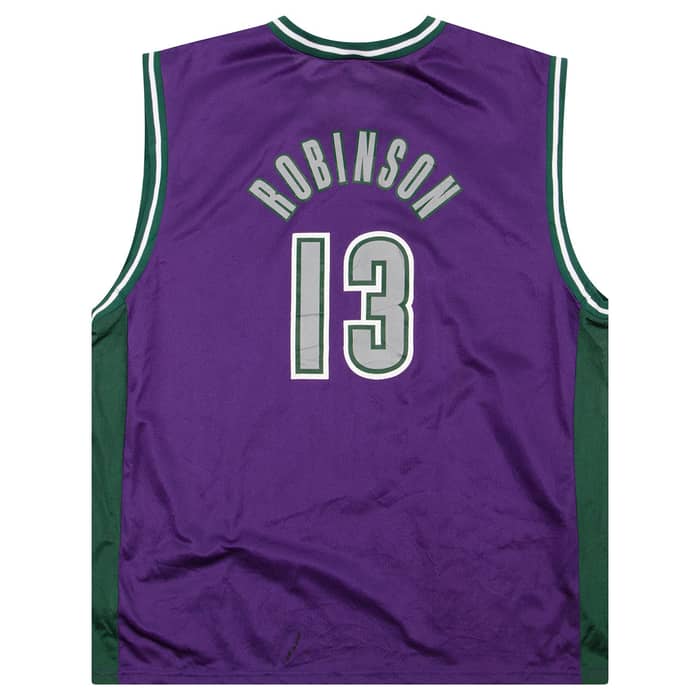 2001-02 Milwaukee Bucks Robinson #13 Champion Jersey (Away) L