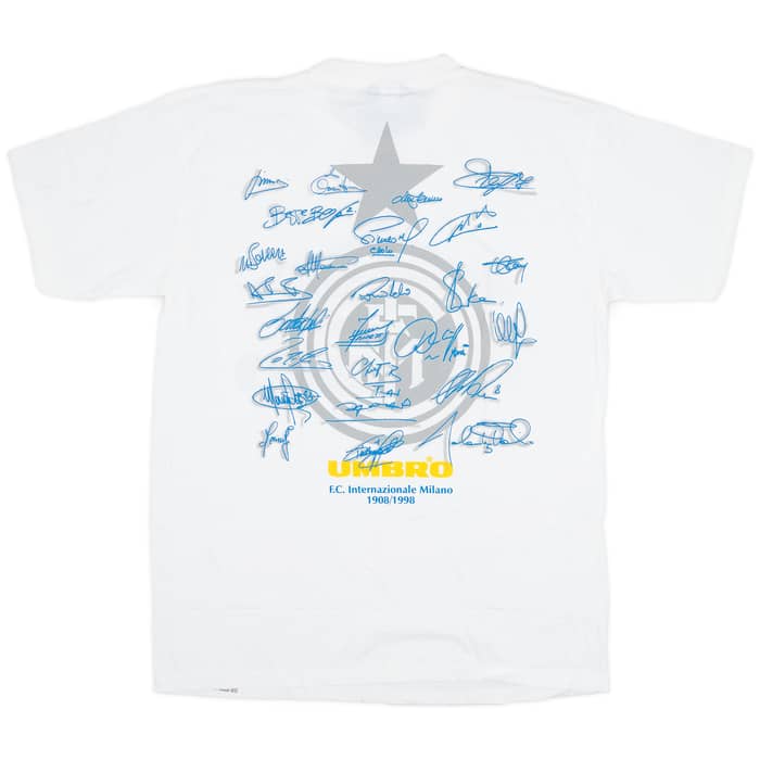 1998 Inter Milan Umbro 'Signed' Graphic Tee (XL)
