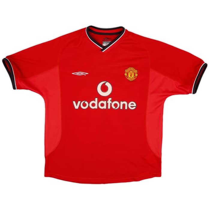 2000-02 Manchester United Home Shirt Solskjaer #20 - 6/10 - (Y)