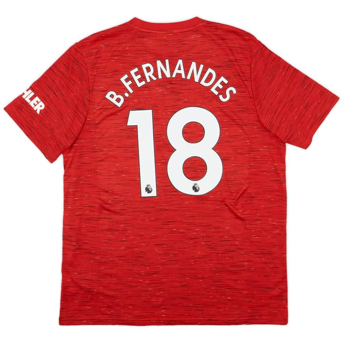 2020-21 Manchester United Home Shirt B. Fernandes #18 - 9/10 - (XL)