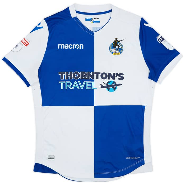 2017-18 Bristol Rovers Home Shirt #7 - 8/10 - (M)