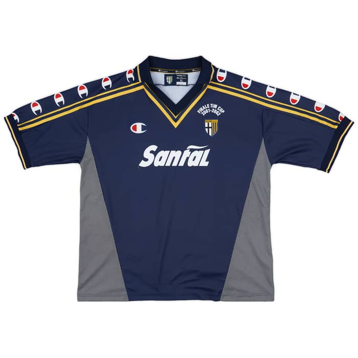 2001-02 Parma 'Signed' Finale TIM Cup Third Shirt - 8/10 - (XL)