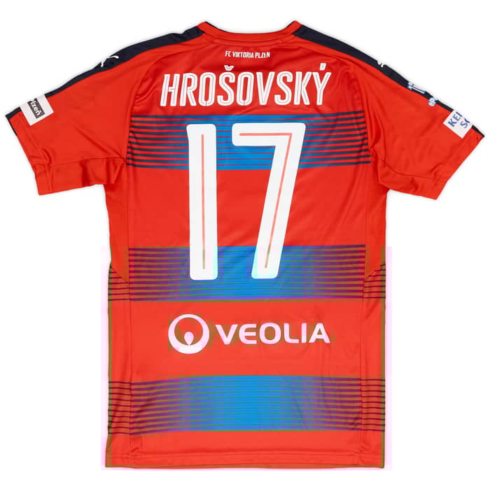 2016-17 Viktoria Plzen Match Issue Signed Home Shirt Hrosovsky #17