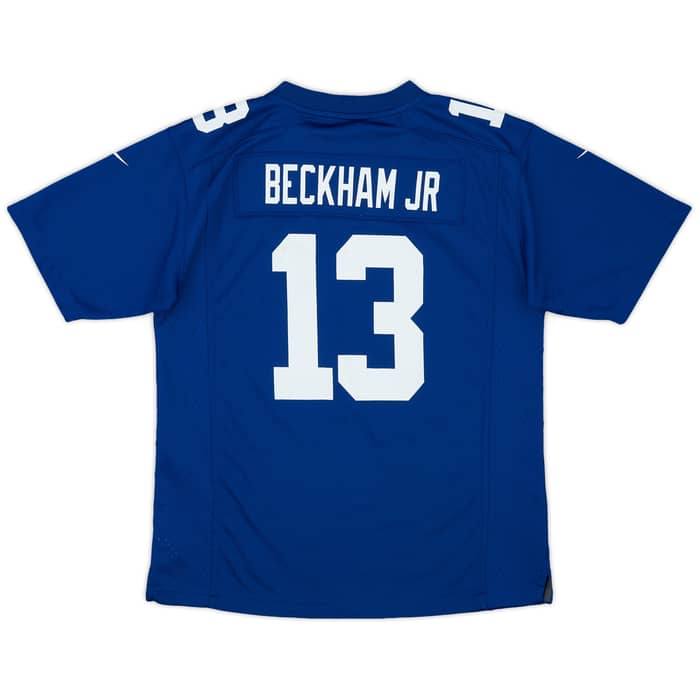 2014-18 New York Giants Beckham Jr #13 Nike Game Home Jersey - 6/10 - (L.Boys)