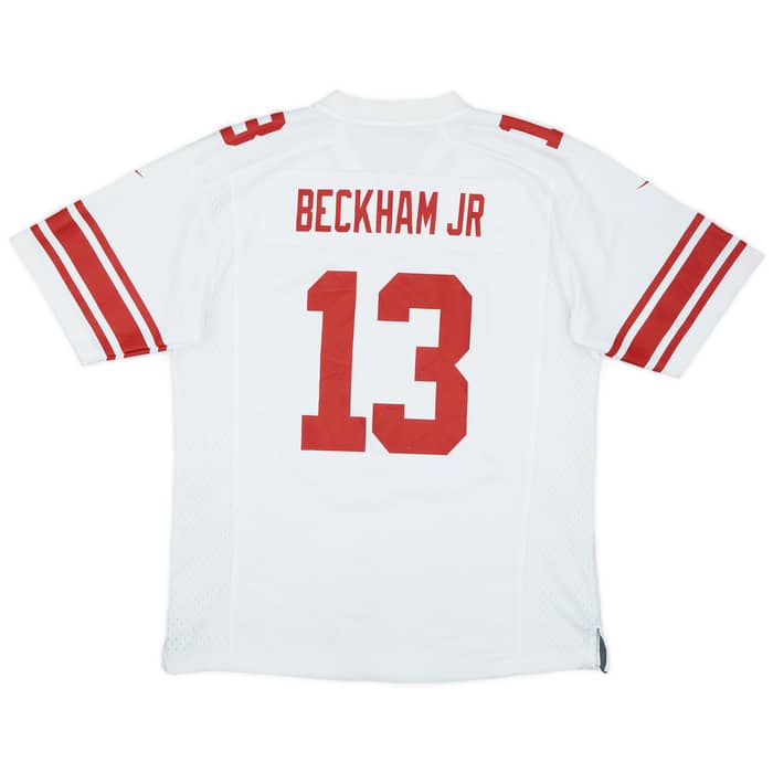 2014-18 New York Giants Beckham Jr #13 Nike Game Away Jersey - 5/10 - (L.Boys)