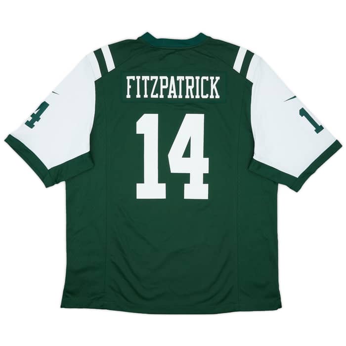 2015-16 New York Jets Fitzpatrick #14 Nike Game Home Jersey - 7/10 - (XL)