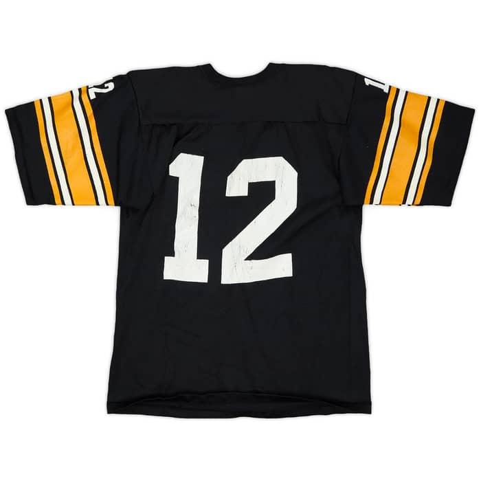 1980-83 Pittsburgh Steelers Bradshaw #12 Rawlings Home Jersey - 6/10 - (S)