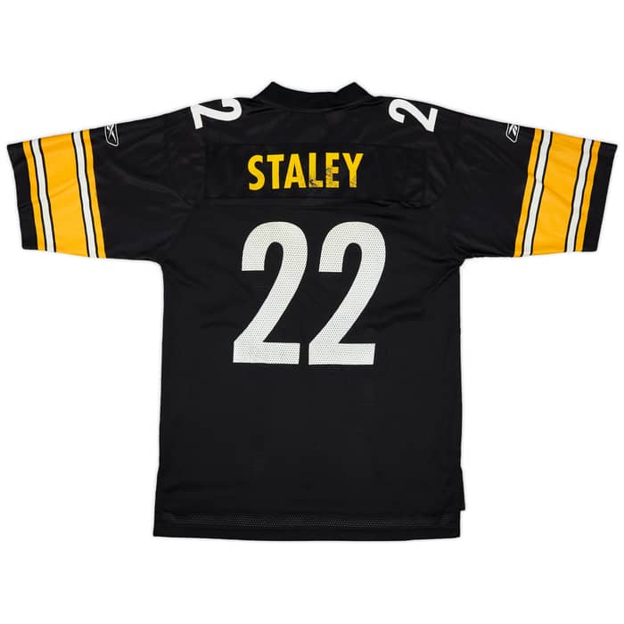 2004 Pittsburgh Steelers Staley #22 Reebok On Field Home Jersey - 6/10 - (M)