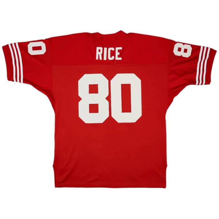 1994 San Francisco 49ers Rice #80 Mitchell & Ness Home Jersey - 3/10 - (3XL)