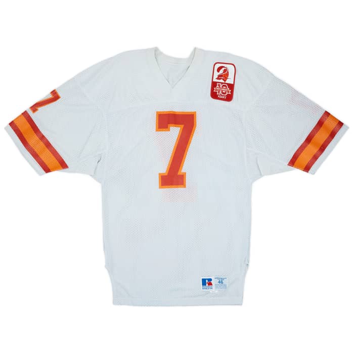 1985 Tampa Bay Buccaneers Risher #7 Russell Athletic Team Issue Away Jersey - 9/10 - (XL)