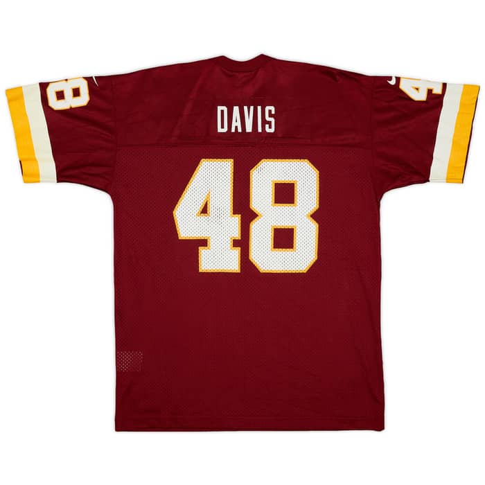2000 Washington Redskins Davis #48 Nike Home Jersey - 8/10 - (XL.Boys)