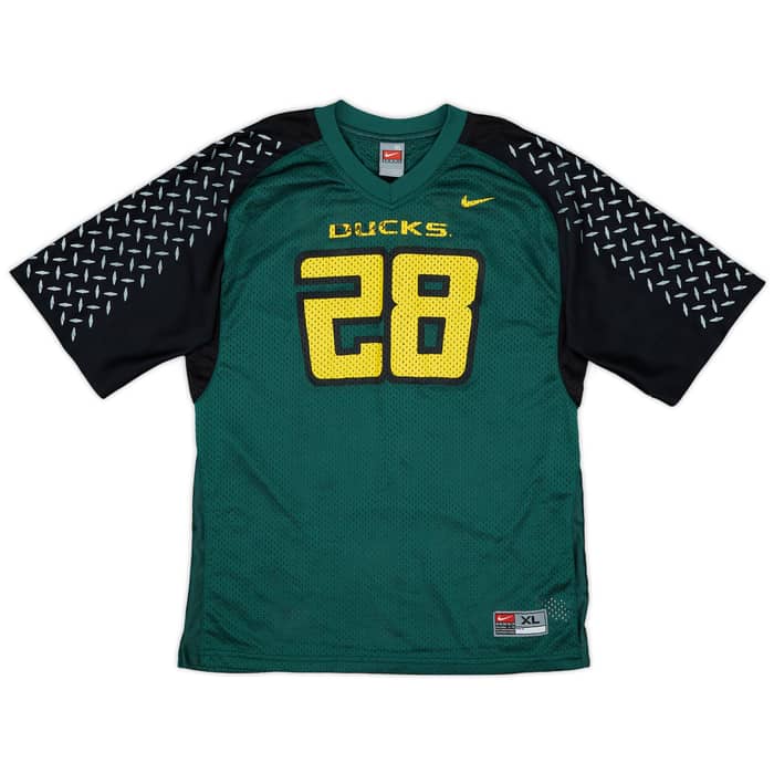 2006-07 Oregon Ducks Stewart #28 Nike Home Jersey - 7/10 - (XL.Boys)