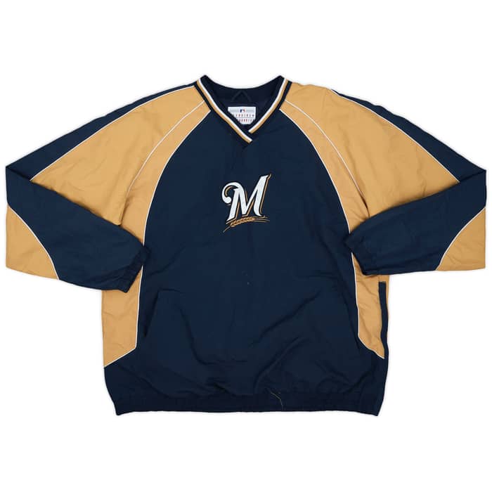 2000s Milwaukee Brewers MLB Pullover Windbreaker Jacket - 9/10 - (XL)