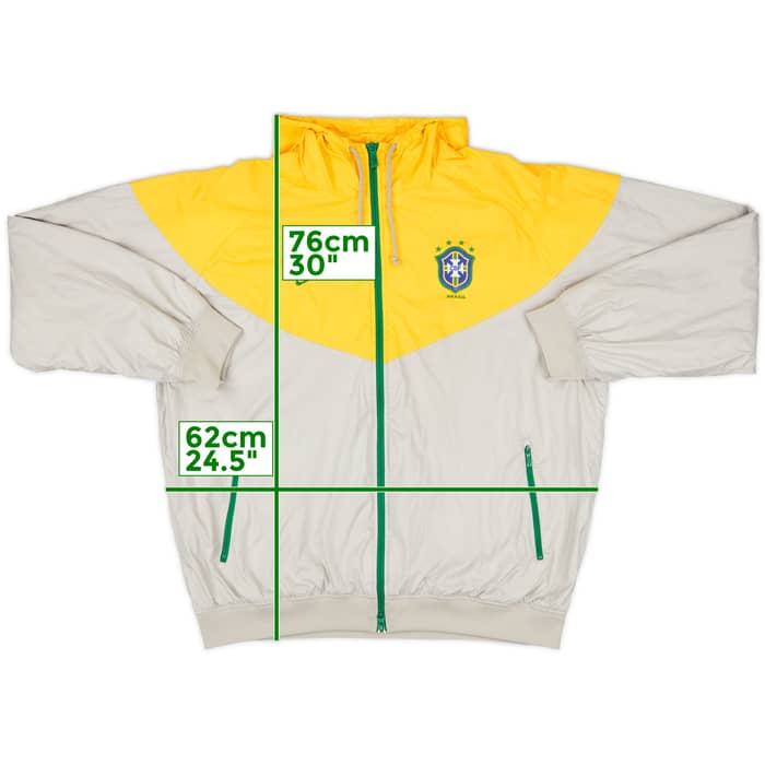 2008-10 '98' Brazil Nike Hooded Track Jacket - 8/10 - (XL)