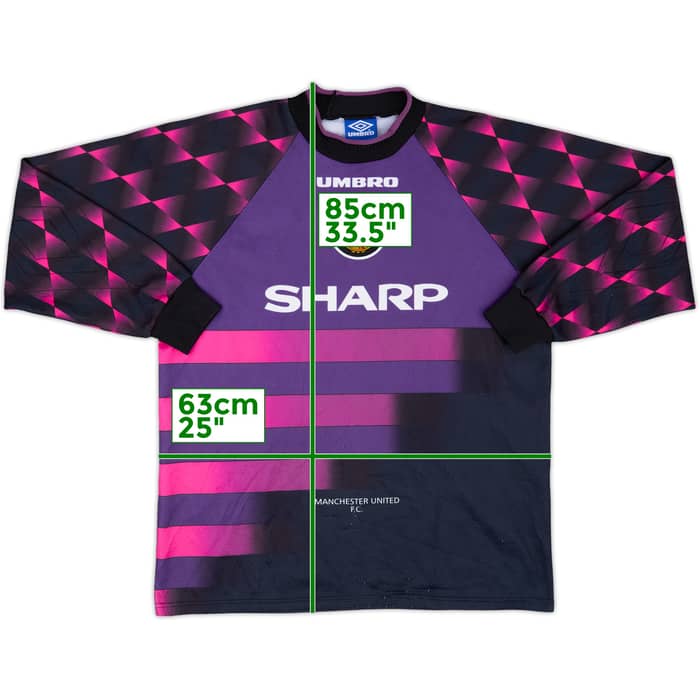 1996-97 Manchester United GK Shirt Schmeichel #1 - 8/10 - (XL)
