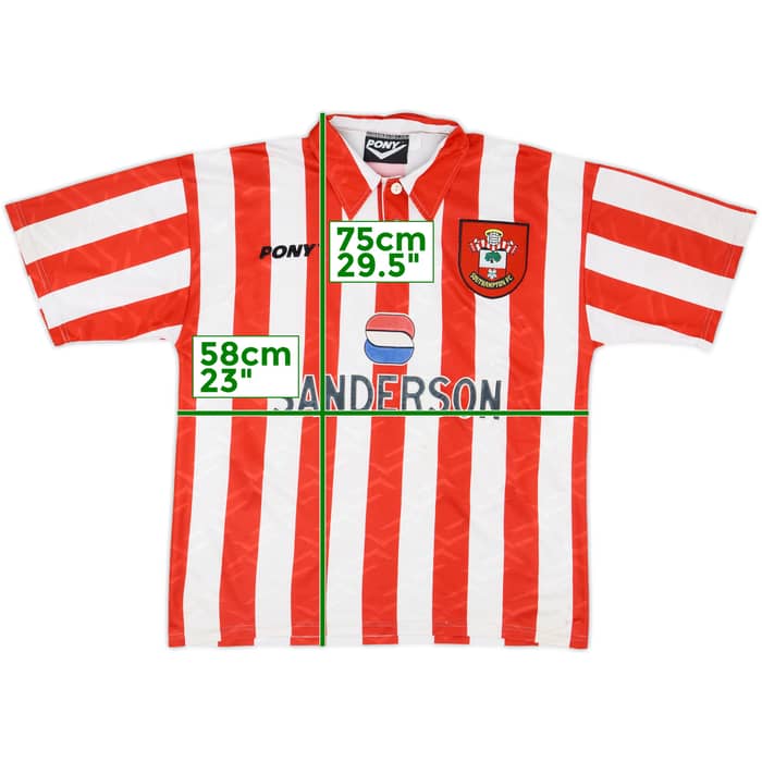 1995-97 Southampton Home Shirt Le Tissier #7 - 5/10 - (XL)