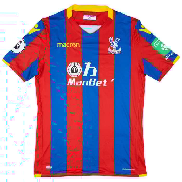 2017-18 Crystal Palace Match Issue Home Shirt Loftus-Cheek #8