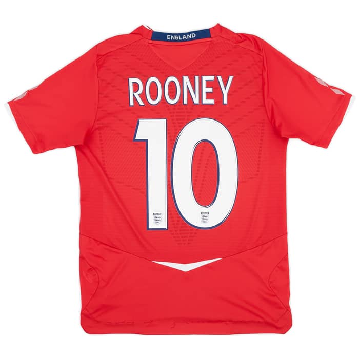 2008-10 England Away Shirt Rooney #10 - 7/10 - (S)