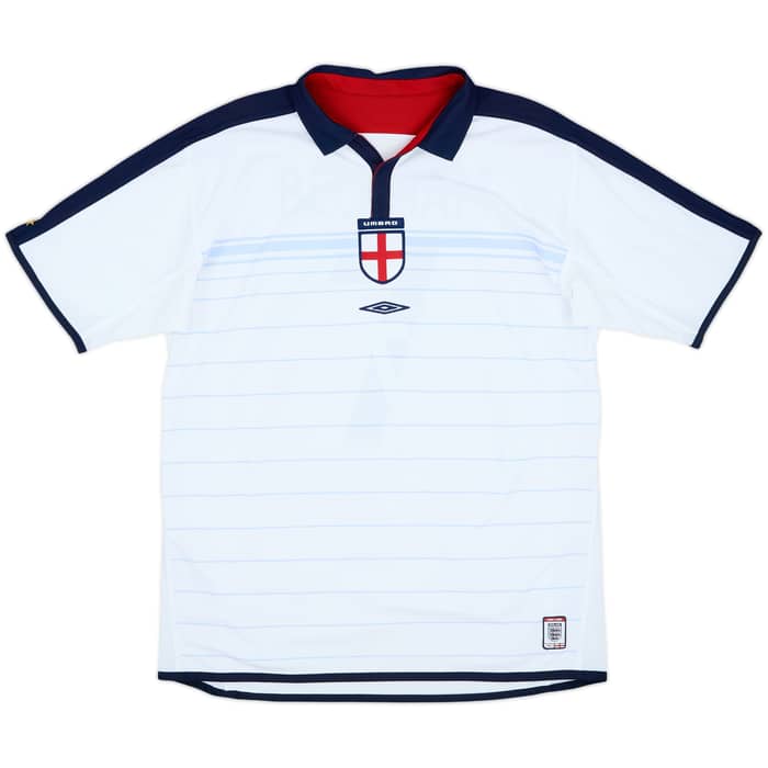 2003-05 England Home Shirt Beckham #7 - 6/10 - (L)