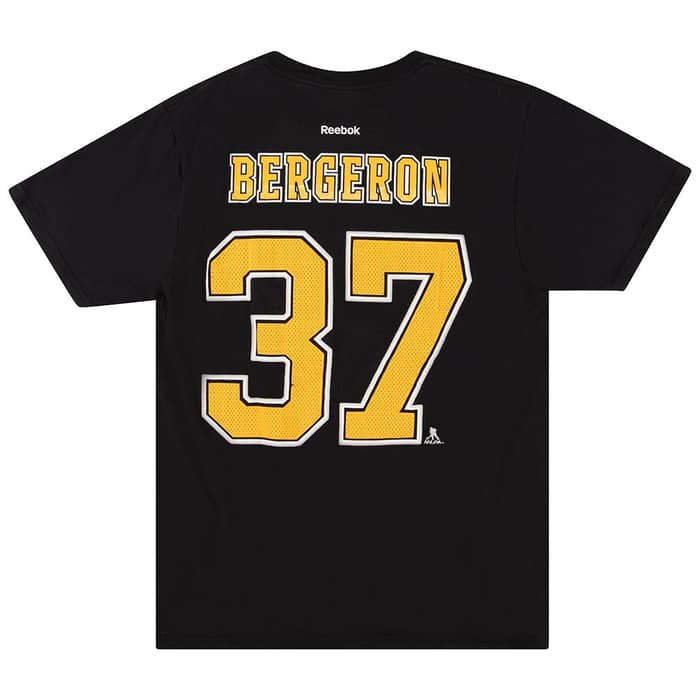 2014-15 Boston Bruins Bergeron #37 Reebok Tee L