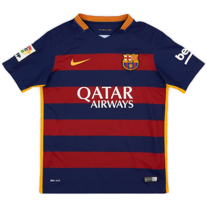 2015-16 Barcelona Home Shirt - 9/10 - (M.Boys)