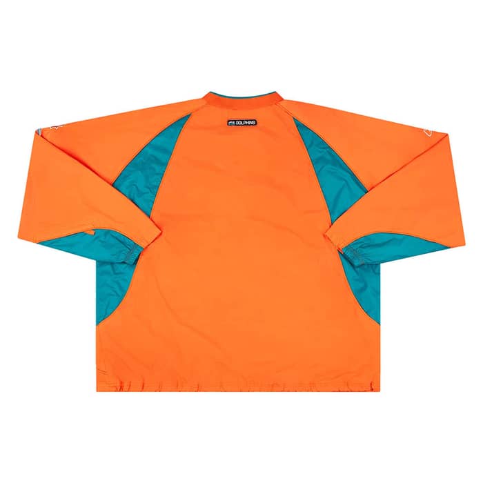 2002-04 Miami Dolphins Reebok Pullover Windbreaker Jacket XXL