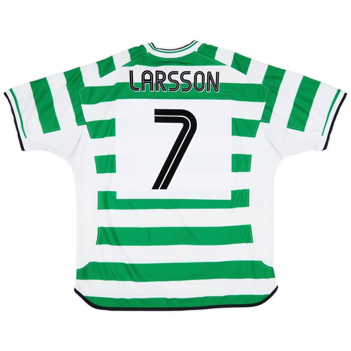 2001-03 Celtic Home Shirt Larsson #7 - 8/10 - (XXL)