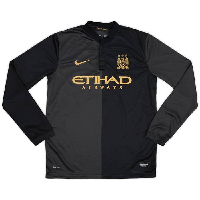 2013-14 Manchester City Away L/S Shirt #5 - 7/10 - (L.Boys)