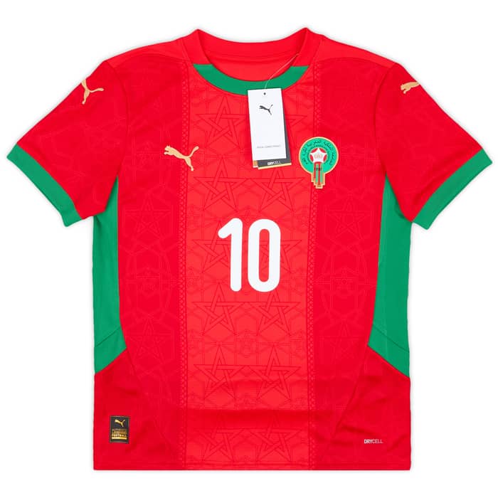 2024-25 Morocco Home Shirt Brahim #10 (KIDS)