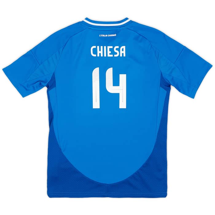 2024-25 Italy Home Shirt Chiesa #14 (KIDS)