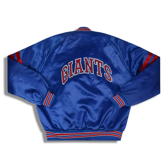 1990s New York Giants Chalk Line Varsity Jacket L