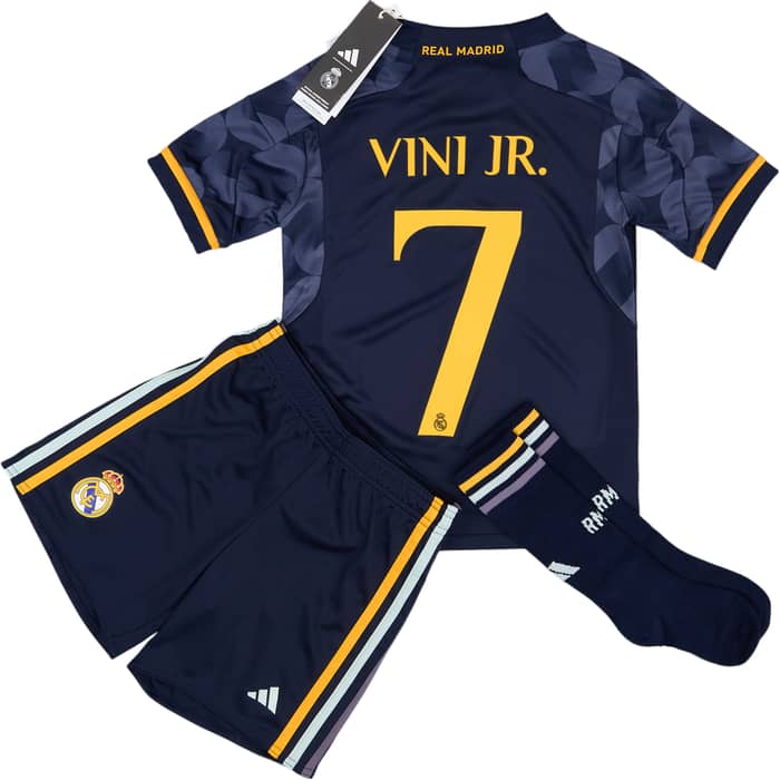 2023-24 Real Madrid Away Full Kit Vini Jr. #7 (5-6 Years)
