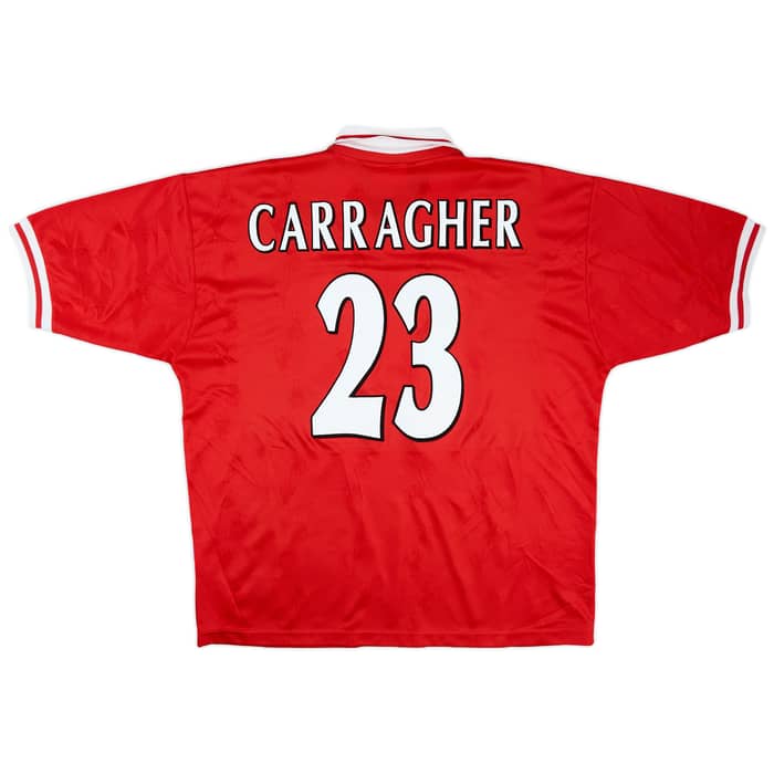 1996-98 Liverpool Home Shirt Carragher #23 - 8/10 - (XL)