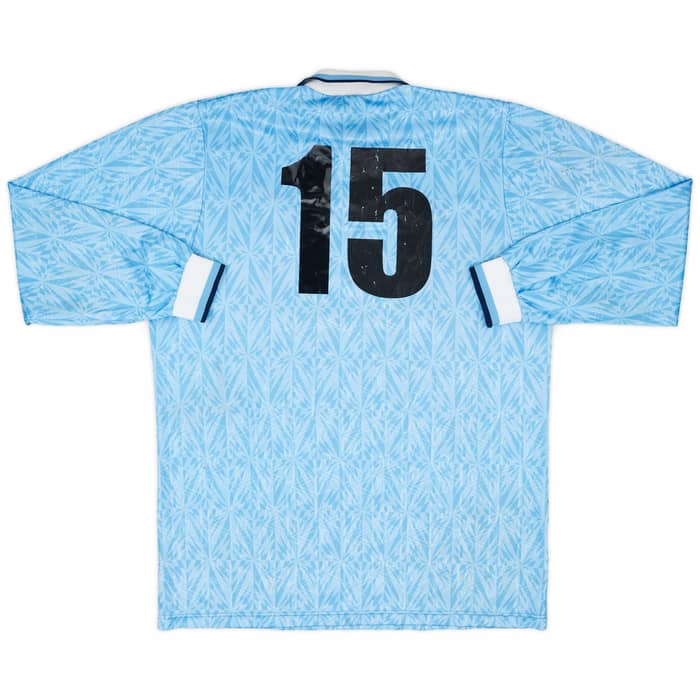 1991-92 Lazio Player Issue Home L/S Shirt #15