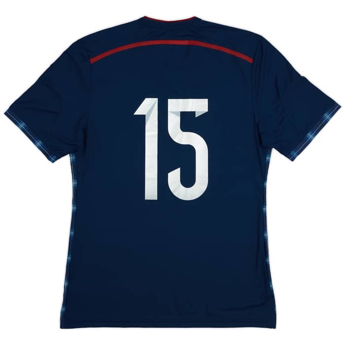 2014-15 Scotland Player Issue Home Shirt #15 - 8/10 - (L)