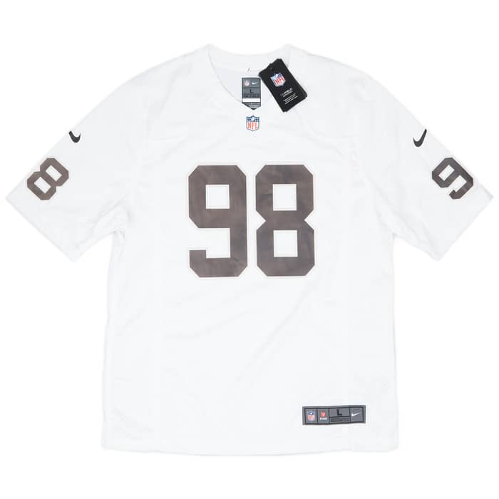 2020-24 Las Vegas Raiders Crosby #98 Nike Game Away Jersey (L)