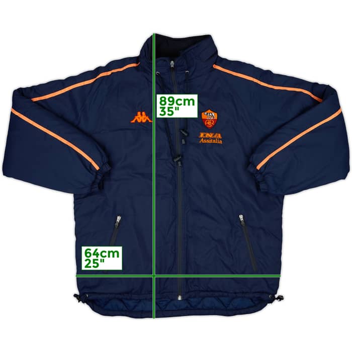 2000-02 Roma Kappa Hooded Padded Bench Coat - 8/10 - (L)