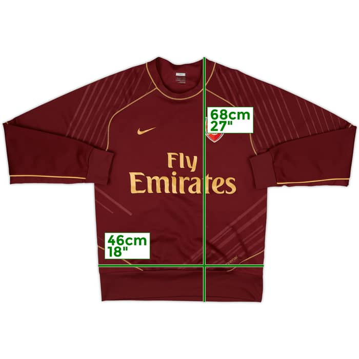 2007-08 Arsenal Nike Sweat Top - 7/10 - (S)
