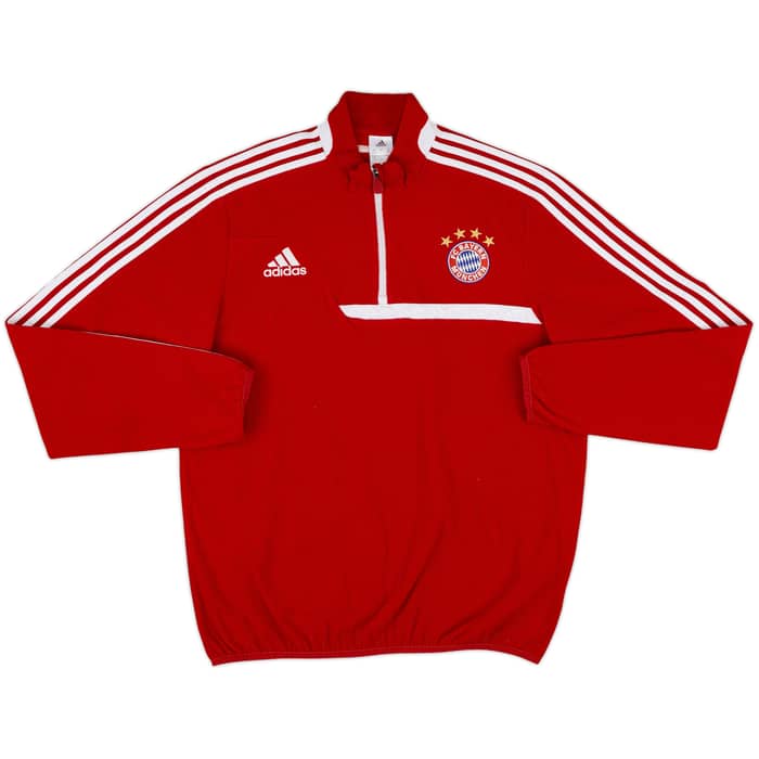 2013-14 Bayern Munich adidas 1/4 Zip Fleece Top - 8/10 - (L/XL)