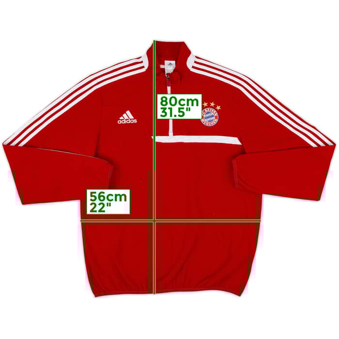 2013-14 Bayern Munich adidas 1/4 Zip Fleece Top - 8/10 - (L/XL)