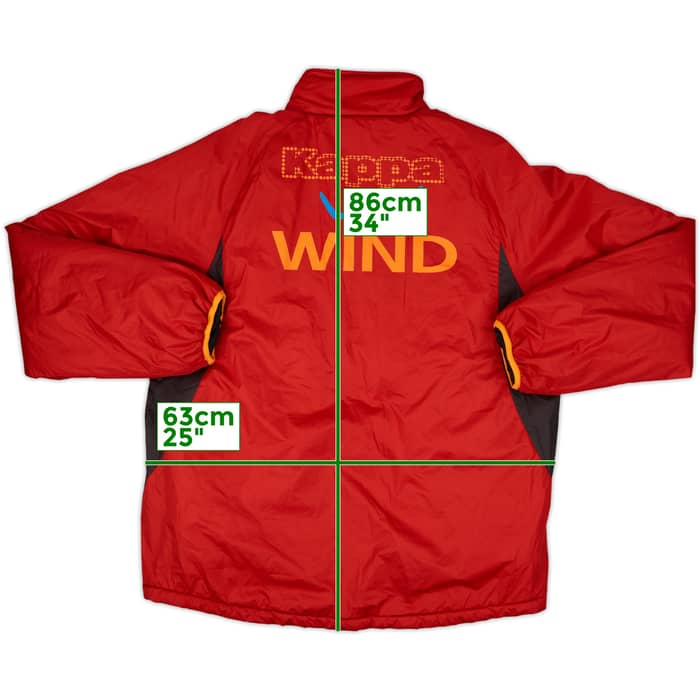 2008-09 Roma Kappa Padded Bench Coat - 9/10 - (L)