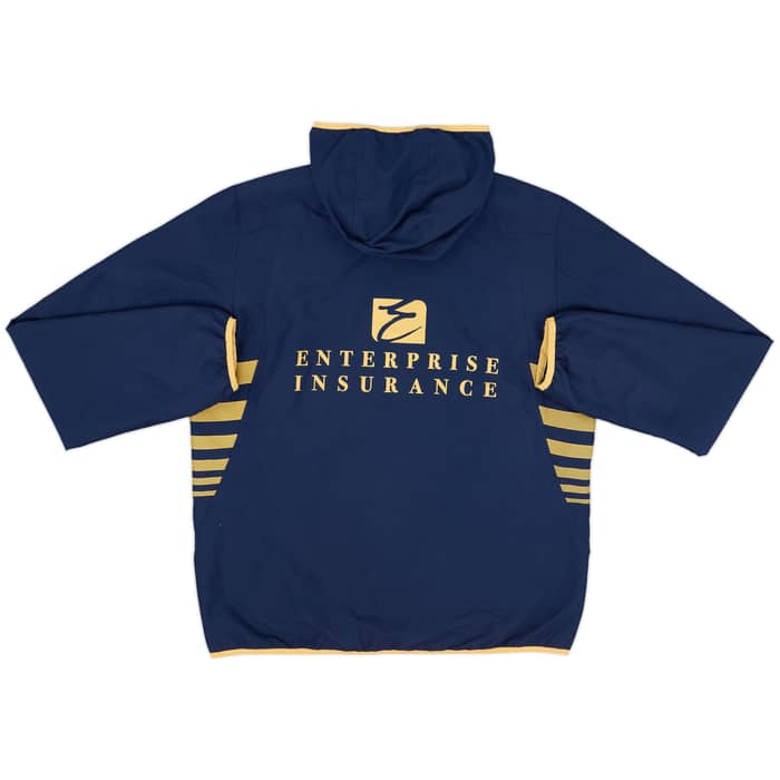 2013-14 Leeds United Macron Hooded Track Jacket - 8/10 - (M)