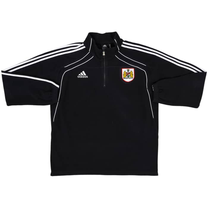 2010-11 Bristol City adidas 1/4 Zip Fleece Top - 8/10 - (XL)