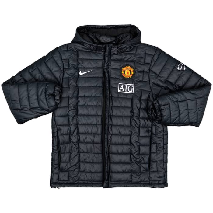 2009-10 Manchester United Nike Padded Bench Coat - 8/10 - (XL)