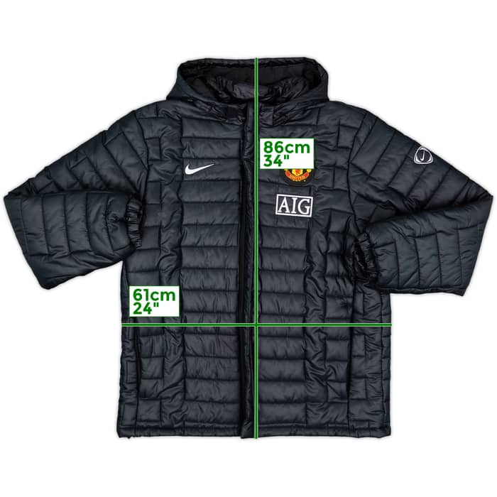 2009-10 Manchester United Nike Padded Bench Coat - 8/10 - (XL)