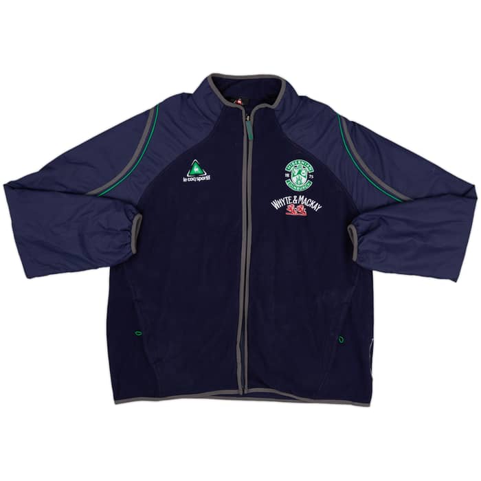 2008-09 Hibernian Le Coq Sportif 1/4 Zip Drill Top - 8/10 - (L)